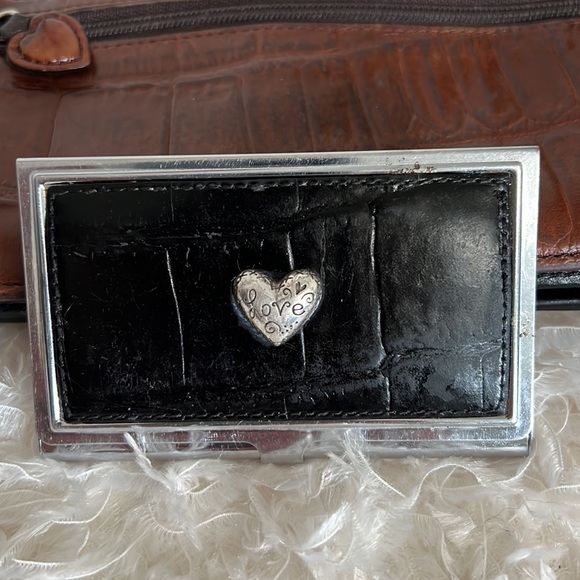 Vintage PreLoved Brighton Wallet and Card Case Brown/Black - Picture 9 of 17